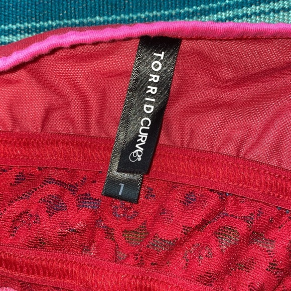 Torrid Curves Pink & Red Stripes Bralette - Picture 4 of 4
